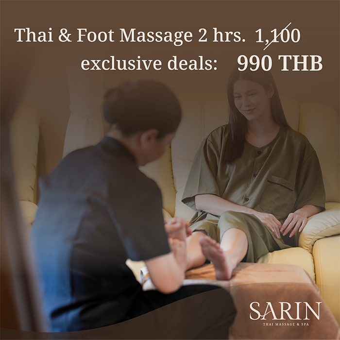 monthly promotions SARIN THAI MASSAGE AND SPA