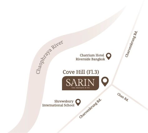 SARIN THAI MASSAGE AND SPA map แผนที่ ติดต่อ เบอร์โทร